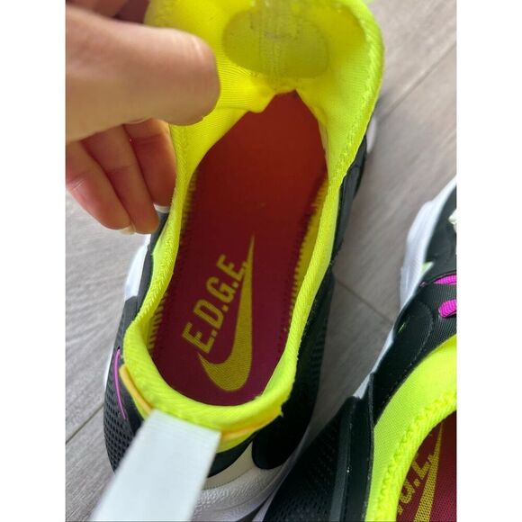 Nike Air Huarache Edge TXT Magenta Yellow Size 9.5 - excellent condition - Picture 6 of 7